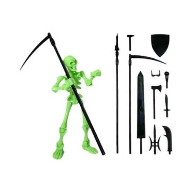 Imagem de Figura De Ação De Esqueleto Articulado Para Halloween Com Múltiplas Ar