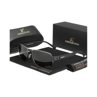 Imagem de Óculos De Sol Retangulares Vintage Retro Polarizados UV400 Para Homens