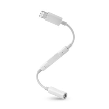 Imagem de Adaptador Lightning Iphone Jack Cabo 3.5Mm Headphone Com Controle Volume