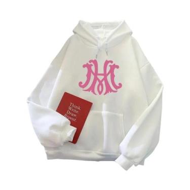 Imagem de Moletom Unissex De Algodão Puro Com Capuz Estampa Maxton Hall Roupa Es