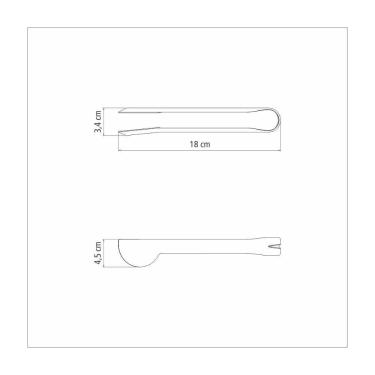 Imagem de Pegador De Gelo Tramontina Utility Em Aço Inox