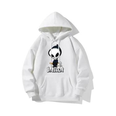 Imagem de Moletom Com Estampa De Caveira, Manga Longa, Casual, Esportivo, Para A