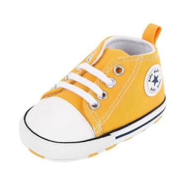 Imagem de Tênis Esportivos De Lona Com Estampa De Estrela Para Bebês Recém-nasci