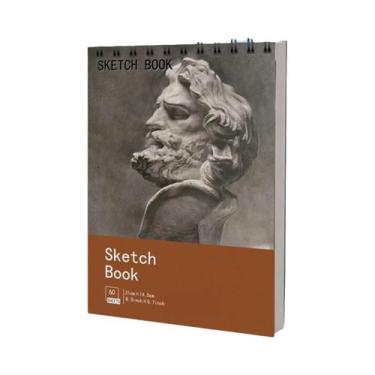 Imagem de Caderno De Desenho Profissional A3 A4 A5 Com Papel Grosso Para Estudan