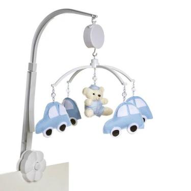 Imagem de Móbile Musical Ursinho Com Carrinhos Quarto Bebê Menino - Potinho de m