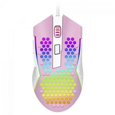 Imagem de Mouse Gamer Redragon Reaping Elite RGB, 32000 DPI, 6 Botões, Rosa e Branco - M987PW-P-Unissex
