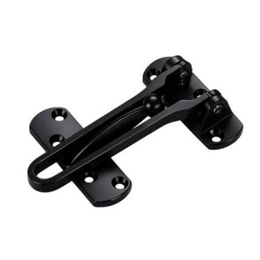 Imagem de Tranca para Porta Pega Ladrao Preto Aço Inox Mixso, Preto