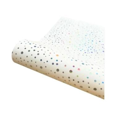 Imagem de Vinil Termocolante TPU/PU Com Listras Neon E Estrelas Em Cores Sortida