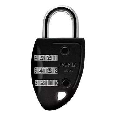 Imagem de Cadeado Segredo 30mm Zamac Cs23 Bolsa Mala Mochila Armário - Papaiz