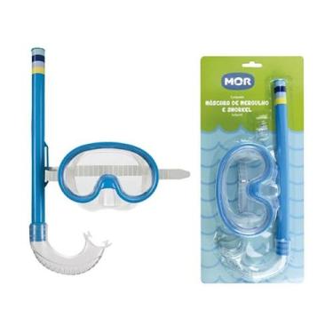 Imagem de Mascara De Mergulho E Snorkel Azul Infantil 1884 - Mor