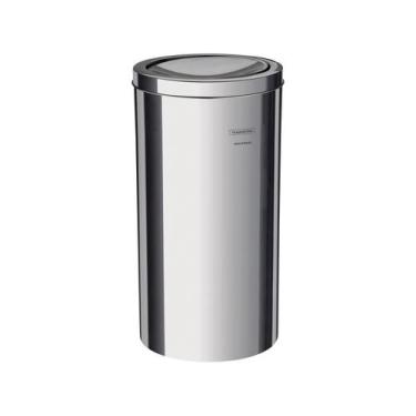 Imagem de Lixeira com Tampa Basculante Swing 20L Inox Polido - Tramontina Lixeir