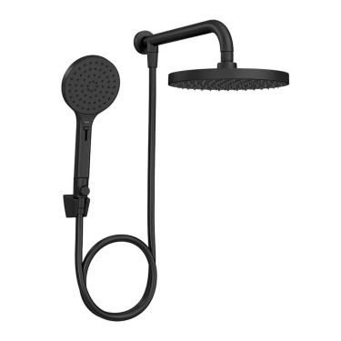 Imagem de Chuveiro Flex Max de Parede 22cm com Desviador Black Matte Deca