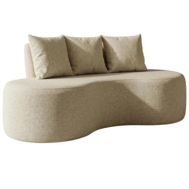 Imagem de Sofa 2 Lugares Organico Ibiza 160 cm Linho Vazzano