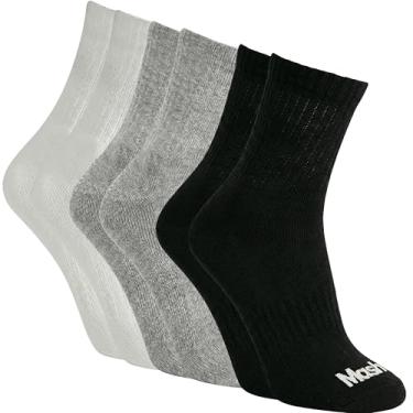 Imagem de MASH Kit 3 Pares Meias Cano Alto Esportiva Longa Algodão Active Masculina Adulto, 1 Bra...