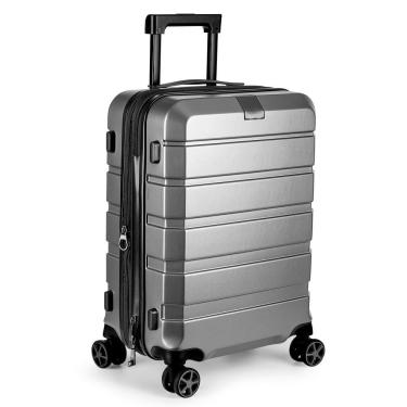 Imagem de Mala de Bordo 40L em Policarbonato com Rodas Giratórias 360o USB Expansível com Zíper e...