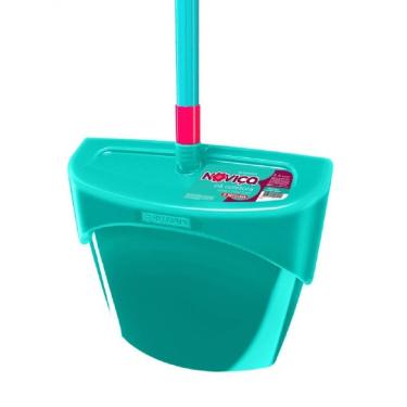 Imagem de Pá de Lixo Coletora com Cabo BT141 para Limpeza de Grandes Áreas em Metal com Reservatório Lavanderia Rosa Bettanin