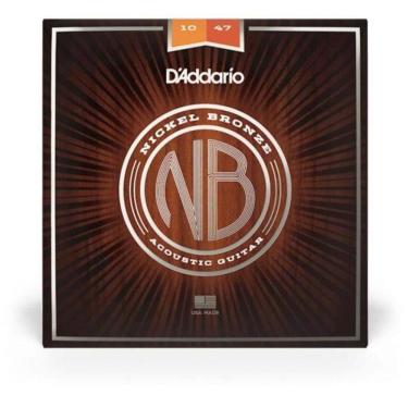 Imagem de Encordoamento Violão Aço .010-.047 Nickel Bronze Nb1047 D Addario [f002]