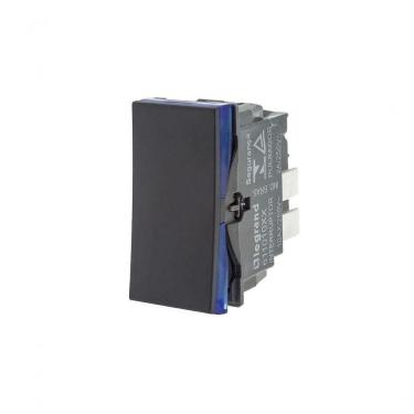 Imagem de Interruptor Simples 611010PT 10A 250V Automático com Proteção de Sobrecarga Preto