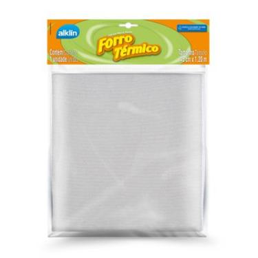 Imagem de Forro Térmico Material Isolante 120x45cm Alklin Ajustável Prata