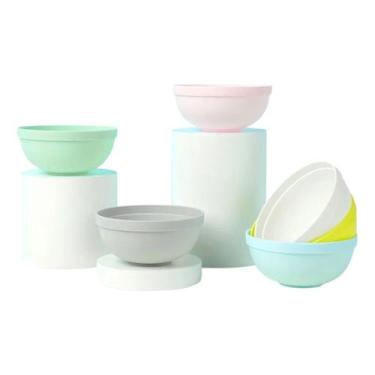 Imagem de Kit 6 Tigelas Coloridas Ecológicas Cozinha Miniso