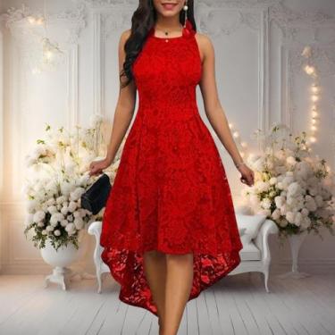 Imagem de Vestido Madrinha 13 Renda Plus Size Batizado Formatura Festa - Bella F