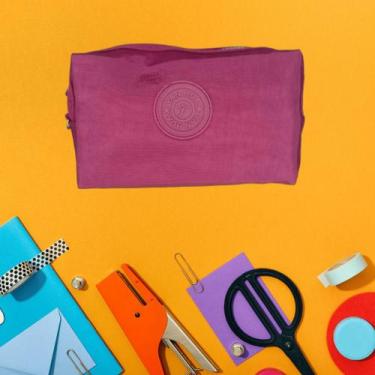 Imagem de Organizador Estojo Escolar Feminino Masculino Infantil de Nylon com Zí