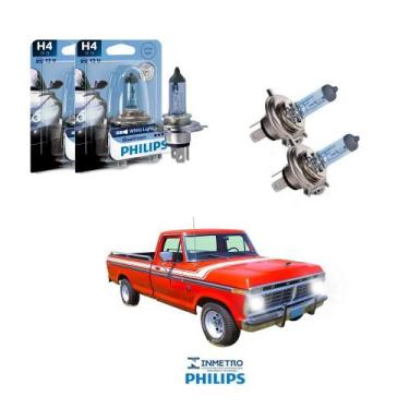 Imagem de Lâmpadas Farol Ford F-100 Philips H4 BlueVision