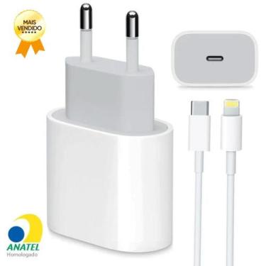 Imagem de Carregador Turbo 20W + Cabo Lightning para USB-C Compatível Iphon 11 1