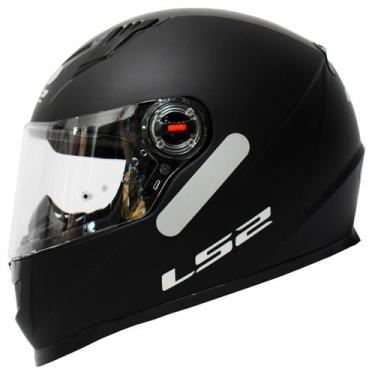 Imagem de Capacete Masculino Feminino Fechado Ls2 ff358 Monocolor Preto Fosco, P