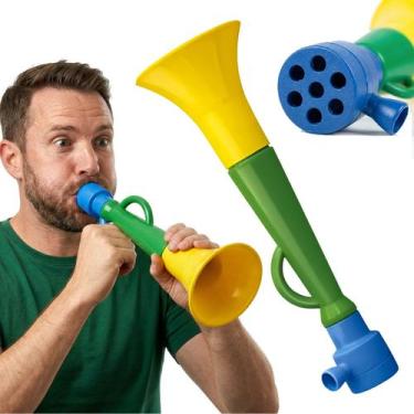 Imagem de Corneta N3 Vuvuzela 29 Cm Torcedor Copa Do Mundo Brasil - Líder Brinqu