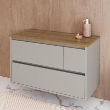 Imagem de Balcão Gabinete Suspenso Banheiro 80 Belarus Arenas - Art in Móveis