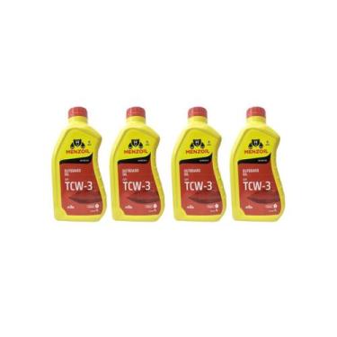 Imagem de Óleo Náutico Menzoil TCW3 2T Premium Todos Motores Kit Com 4 litros