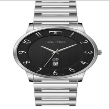Imagem de Relógio Technos Masculino Slim Socila Prateado GM10YQ/1P