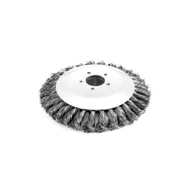Imagem de Escova De Aço Trançado Circular Rotativa Para Roçadeira Cortar Grama 6