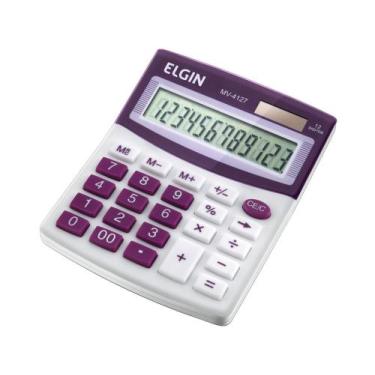 Imagem de Calculadora de Mesa Elgin MV- 4127 - 12 Dígitos Visor de Cristal Líqui