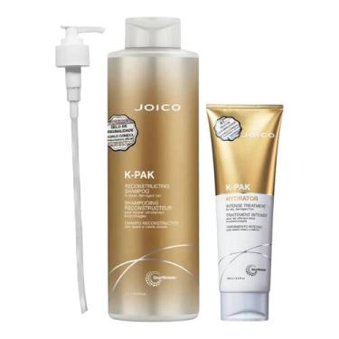 Imagem de Kit Joico K-Pak - Shampoo 1L + Máscara Hydrator 250ml + Válvula Pump