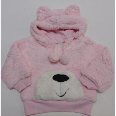 Imagem de Casaco Pelo Forrado Duplo Bebê Menina Inverno Lessa B8862 - Lessa Kids