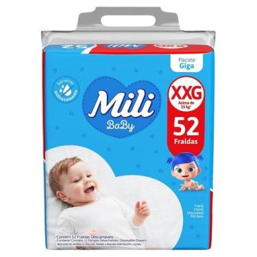 Imagem de Fralda Mili Baby Giga Xxg - 52 Unidades