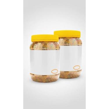 Imagem de Ração Peixes Ornamentais Flocos Kit 2 Potes 300g - Congratulations Sto