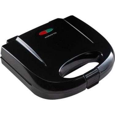 Imagem de Máquina de Waffle Aroma com Chapas Antiaderentes e Cozimento Uniforme Preto Agratto