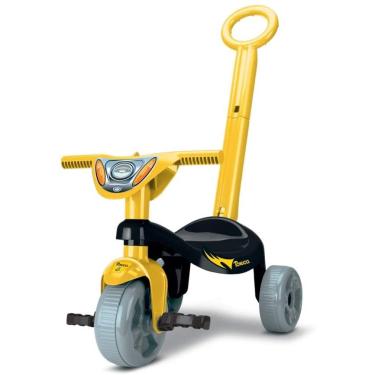 Triciclo Infantil com Haste Empurrador Pedal Motoca Velotrol 2 em