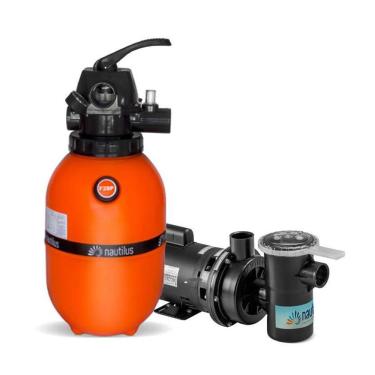 Imagem de Kit Filtro F350P E Motobomba 1/3Cv Nautilus Para Piscina