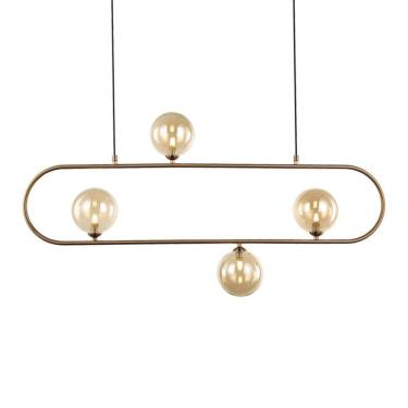 Imagem de Lustre Pendente Quality Cadre 1329 G9 Bivolt Bronze / Champagne