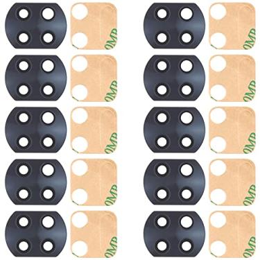 Imagem de HUANGYUNCHAO Acessórios telefônicos 10 PCS Lente da câmera traseira para Xiaomi Mi 10t Lite 5G M2007J17G Substituição do telefone celular