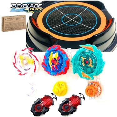 Imagem de Beyblade Arena Tempest Cloud 3-pack- 2 Lançadores - Hasbro