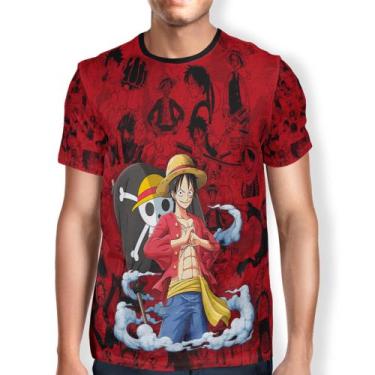 Imagem de Camiseta Monkey D. Luffy One Piece Série Mangá Adulto E Infantil Cospl