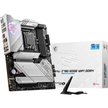 Imagem de MSI Placa mãe MPG Z790 Edge WiFi DDR4 Gaming (suporta processadores Intel 12ª/13ª geração, LGA 1700, DDR4, PCIe 5.0, M.2, LAN de 2,5 Gbps, USB 3.2 Gen2, Wi-Fi 6E, ATX)
