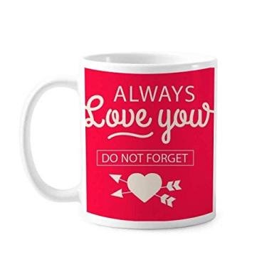 Imagem de Always Love You Caneca de cerâmica para o dia dos namorados xícara de porcelana de café