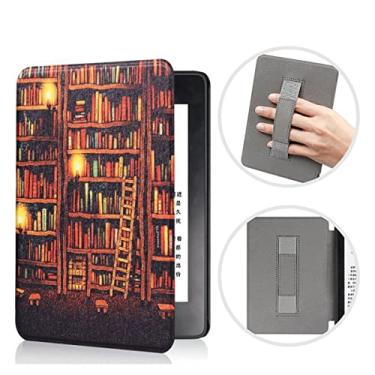 Imagem de Capa Para Kindle 11ª Geração 6 Polegadas (Modelo 2022 e 2024) - rígida - Suporte Alça - sistema de hibernação - (Biblioteca)