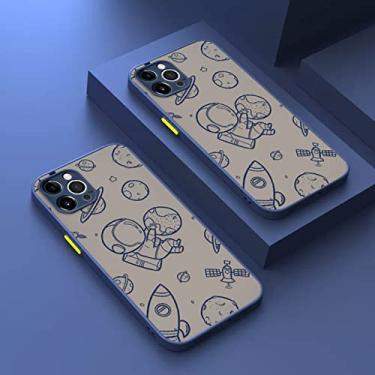 Imagem de Capa de telefone fosca dura astronauta fofa para Samsung Galaxy S22 S21 Ultra 5G S20 FE S10 S9 Plus Note 10 Lite 20 9 Capa de pára-choques macio, 10, para nota 10